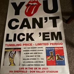 1995 Rolling Stones UK Poster