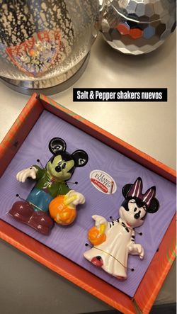Mickey and Minnie salt and pepper shakers