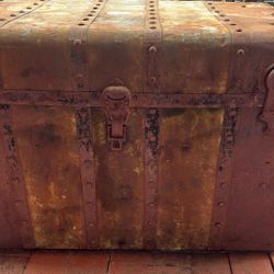 Vintage Wood Trunk 