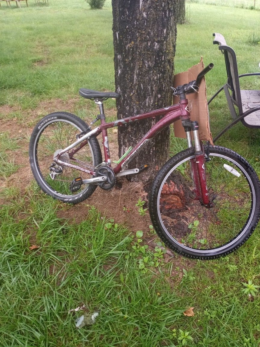 A Mountain Bike With Brand New Tires On It