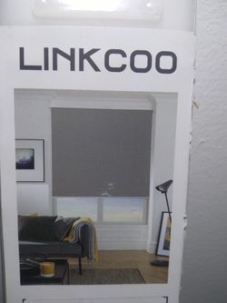 LINKCOO Roller Window Shade Gray 35"Wx 79" H - New
