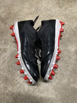 Rare Air Jordan 11 Retro Low 'Bred' Football Cleats Size 11