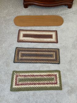 4 braided /woven table runners.