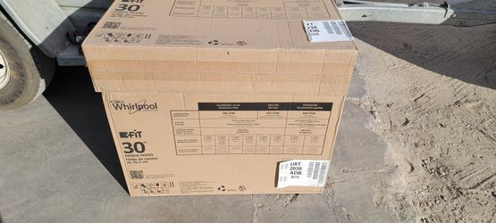 New Whirpool 30 in. Under Cabinet Range Hood in Black - $60ea