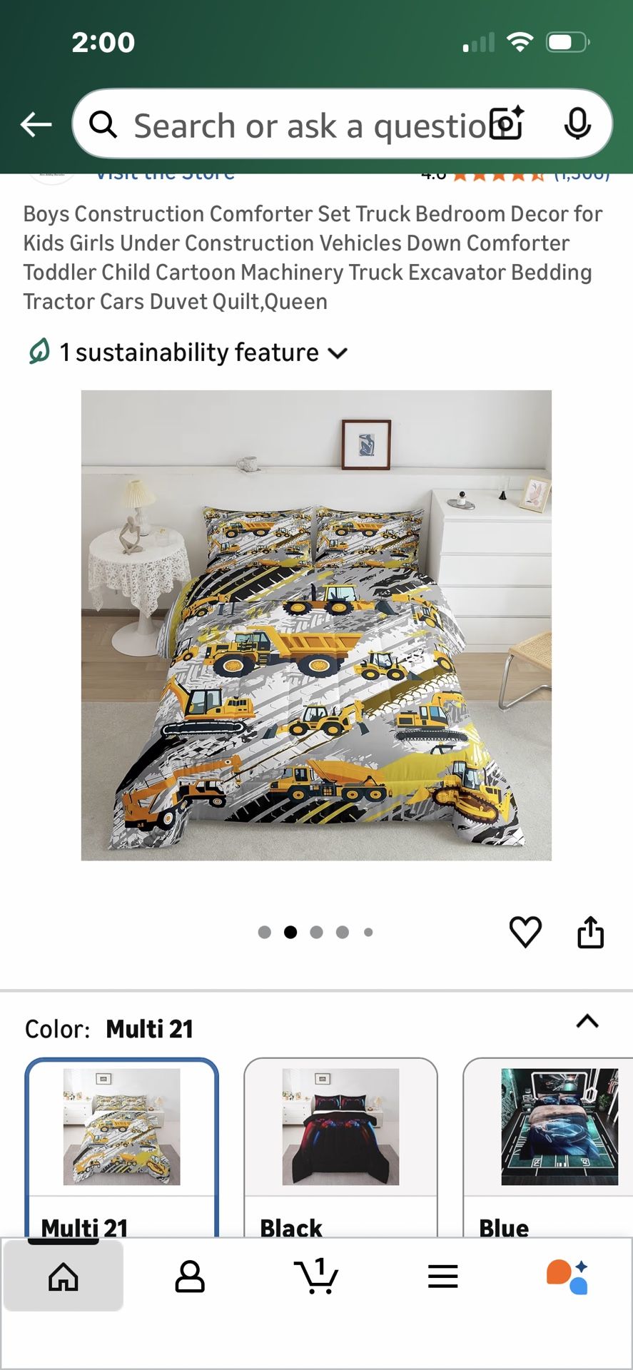 Construction Comforter. New