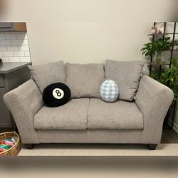 Grey Loveseat, Fabric Upholstery - Good – Minneapolis, MN