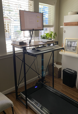 Standing Foldable Desk w/ Extra Tall Chair