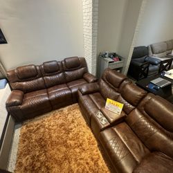 Gorgeous Brown Santiago Sofa And Loveseat Set!$1199!*SAME DAY DELIVERY*NO CREDIT NEEDED*EASY FINANCING*HUGE SALE*