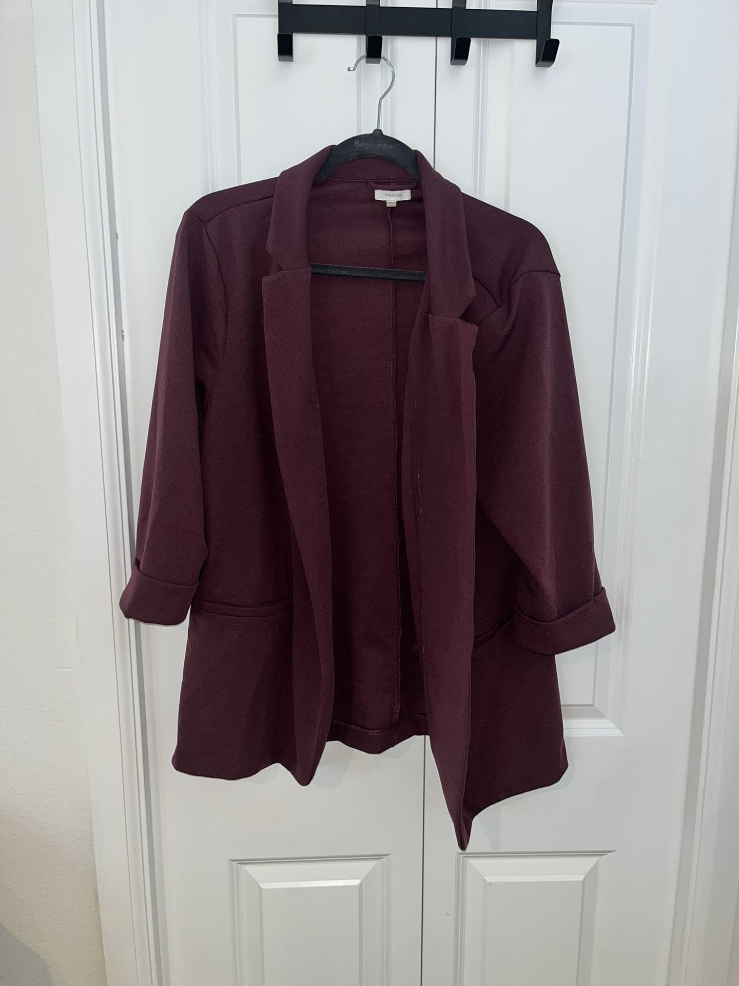 Maurices Purple Blazer 1X