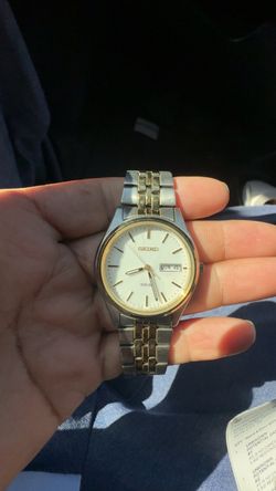 Seiko Solar Day-Date Watch