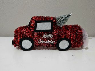 Small Red Christmas Truck