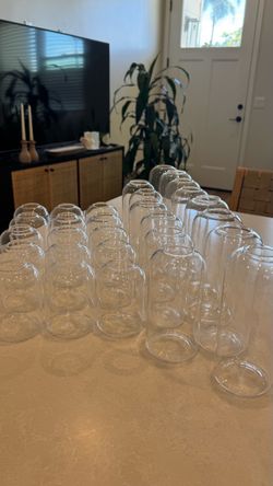 29 Clear bud vases flowers wedding party decor centerpiece glass bulk - originally $110
