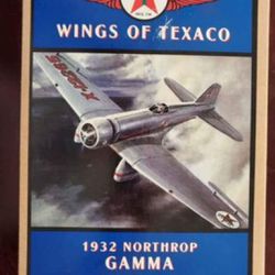 Wings of Texaco 1932 Northrop Gamma model plane