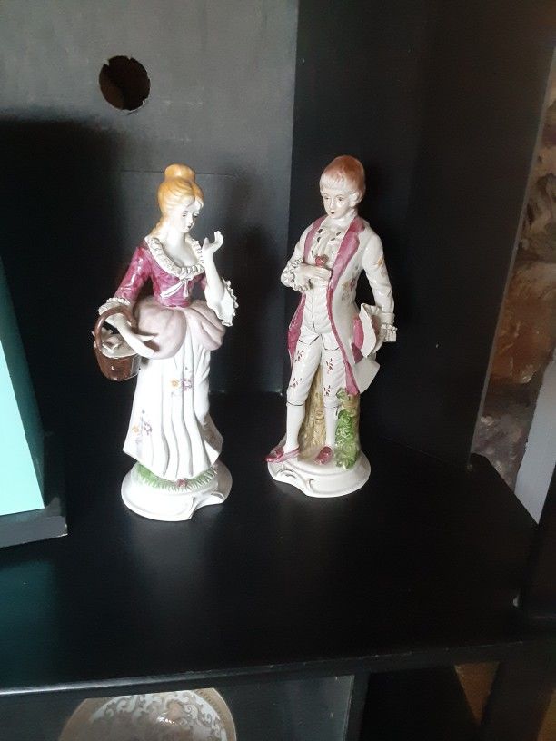 Heirloom Porcelain Statues Gorgeous!!