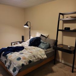 Full Mattress And Wood Bedframe