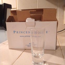 Princess House 4 Crystal Shot Glasses 