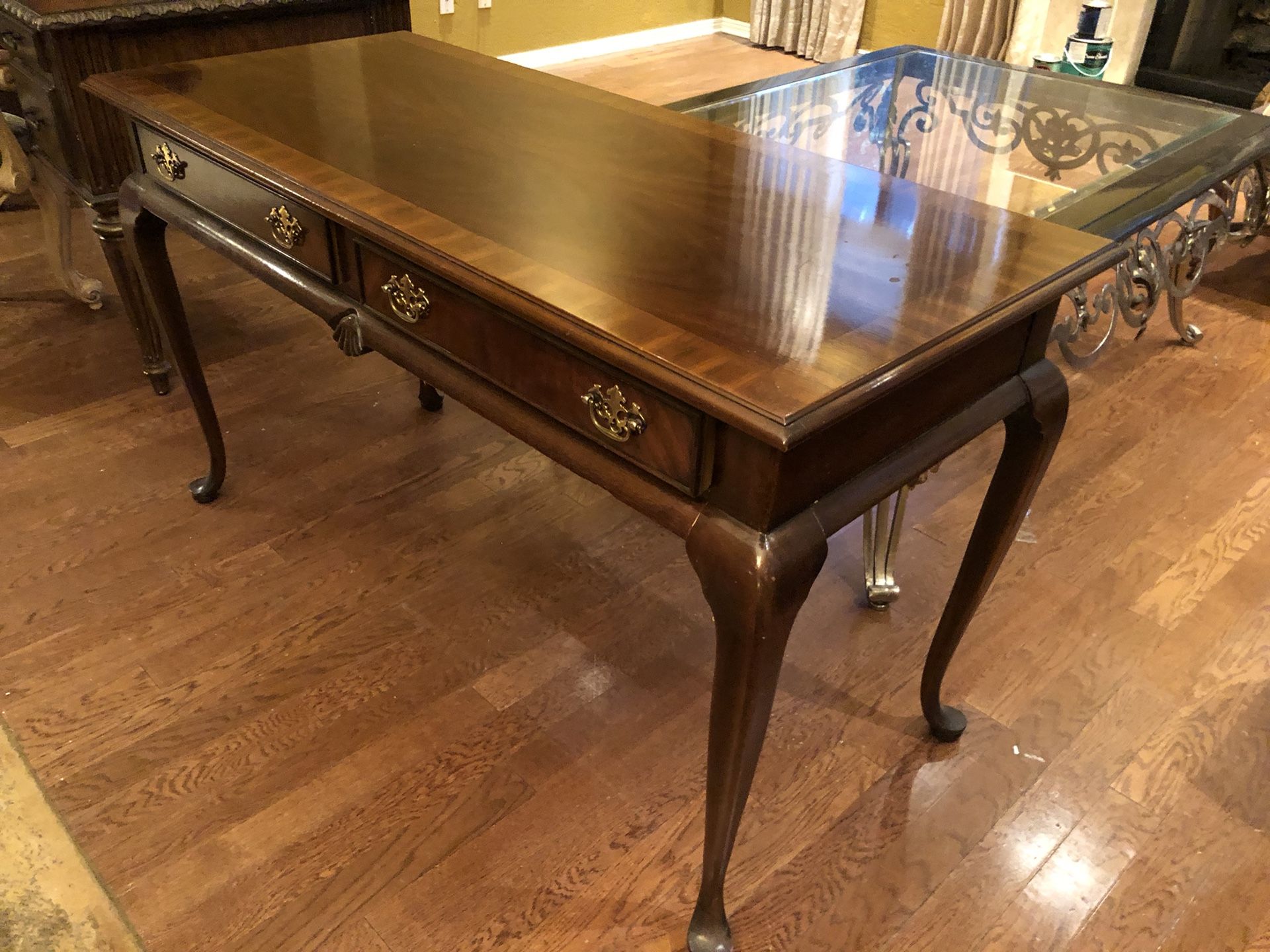 Cherrywood Edge Inlay Sofa Table