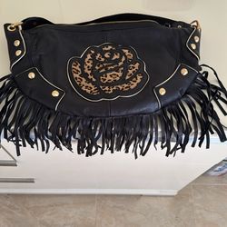 Black Leather Bag New