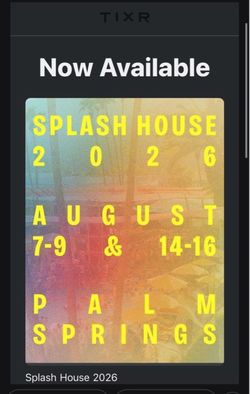 Splash House 2026 weekend 1