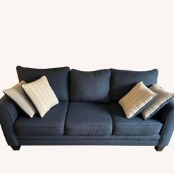 Dark blue Raymour &Flanagan couch