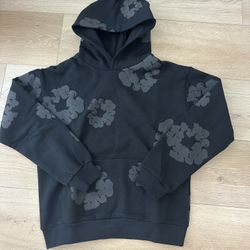 Black Monochrome Denim Tears Hoodie