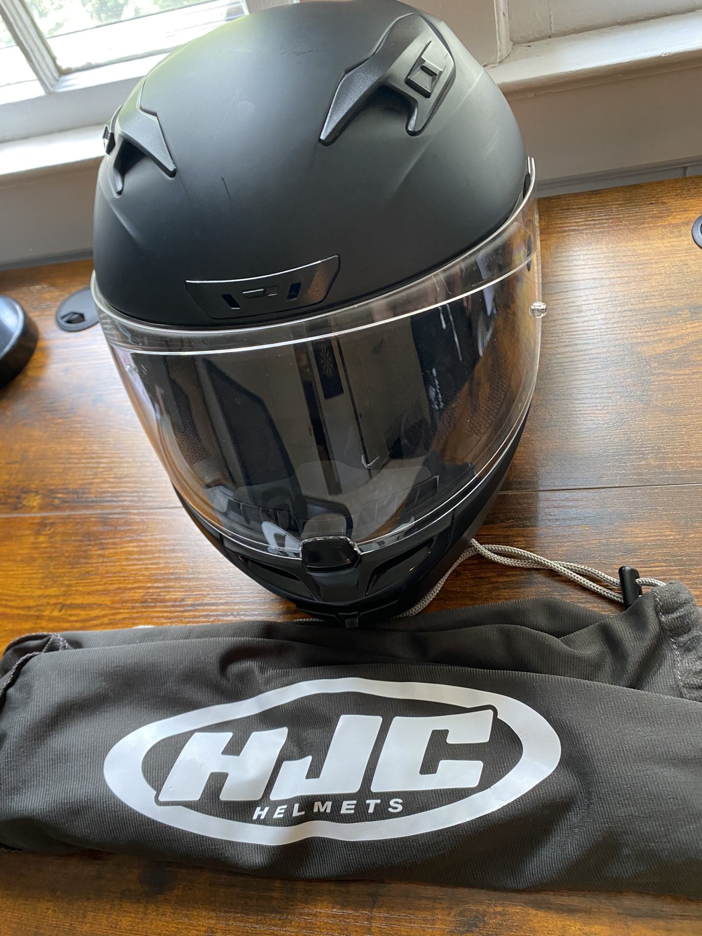 Small Black Motorcycle Helmet - HJC I-10 - Pickup Today!
