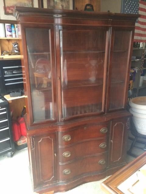 Antique Harmony House Cherrywood China Cabinet
