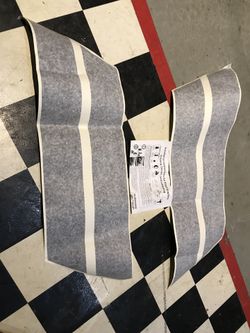 Matte black Hash Striping Pre cut
