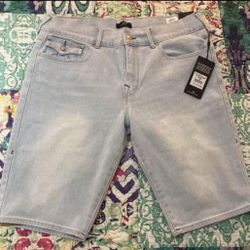 Authentic True ReligionRocco Flap Denim Shorts