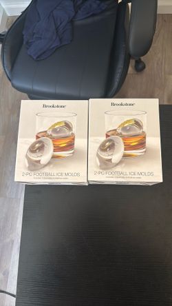 Brookstone 2-pc Football Ice Molds