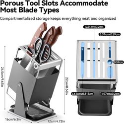 Universal Knife Block Holder Stainless Steel