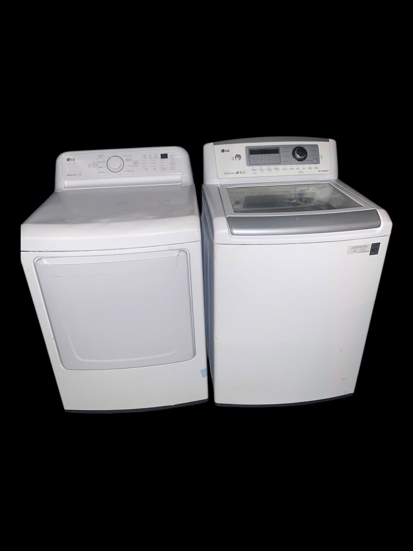 4.9 cu.ft. MEGA Capacity High Efficiency Top Load Washer With LG Matching Set Dryer