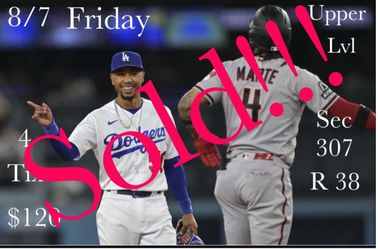 4 Dodgers Game Tickets – Friday 8/7