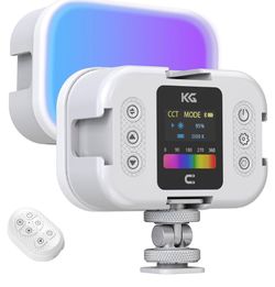 RGB Video Light, Rechargeable LED On-Camera Light