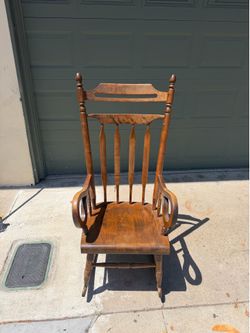 Solid wood rocking chair