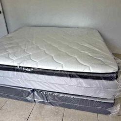✨Never Used !! Brand New Bed Frames & Bed Set | Mattress +Box Spring Delivery Today !! ASAP💖