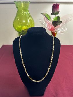 Fine Silver with 14 Kt gold overlay necklace