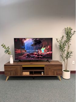 61” Long TV Stand - Fits up to 65" TV - Walnut