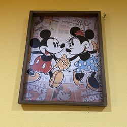 Vintage Mickey & Minnie Mouse Art Print