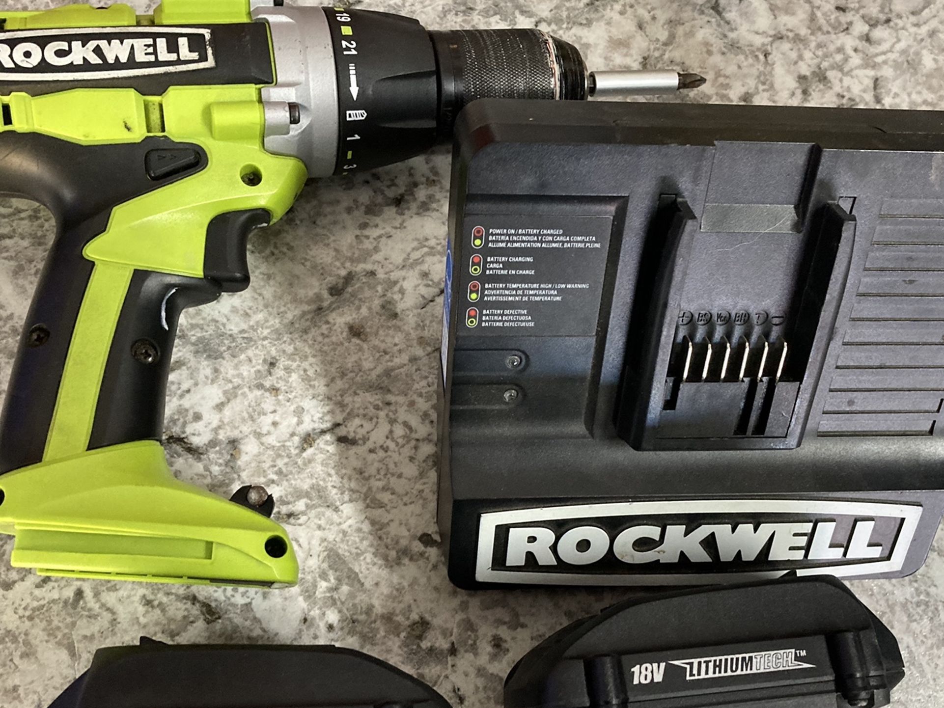 Rockwell 18v Cordless Drill W/ Battery