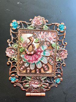 Decorative Peacock Compact Mirror