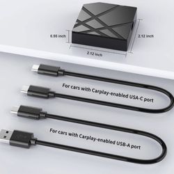 5.0 Wireless CarPlay Adapter for All Factory Wired CarPlay Cars Wireless CarPlay Dongle Convert Wired to Wireless CarPlay