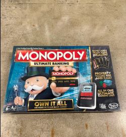 Monopoly Ultimate Banking Board Game Hasbro 2015 B6677 NEW RARE