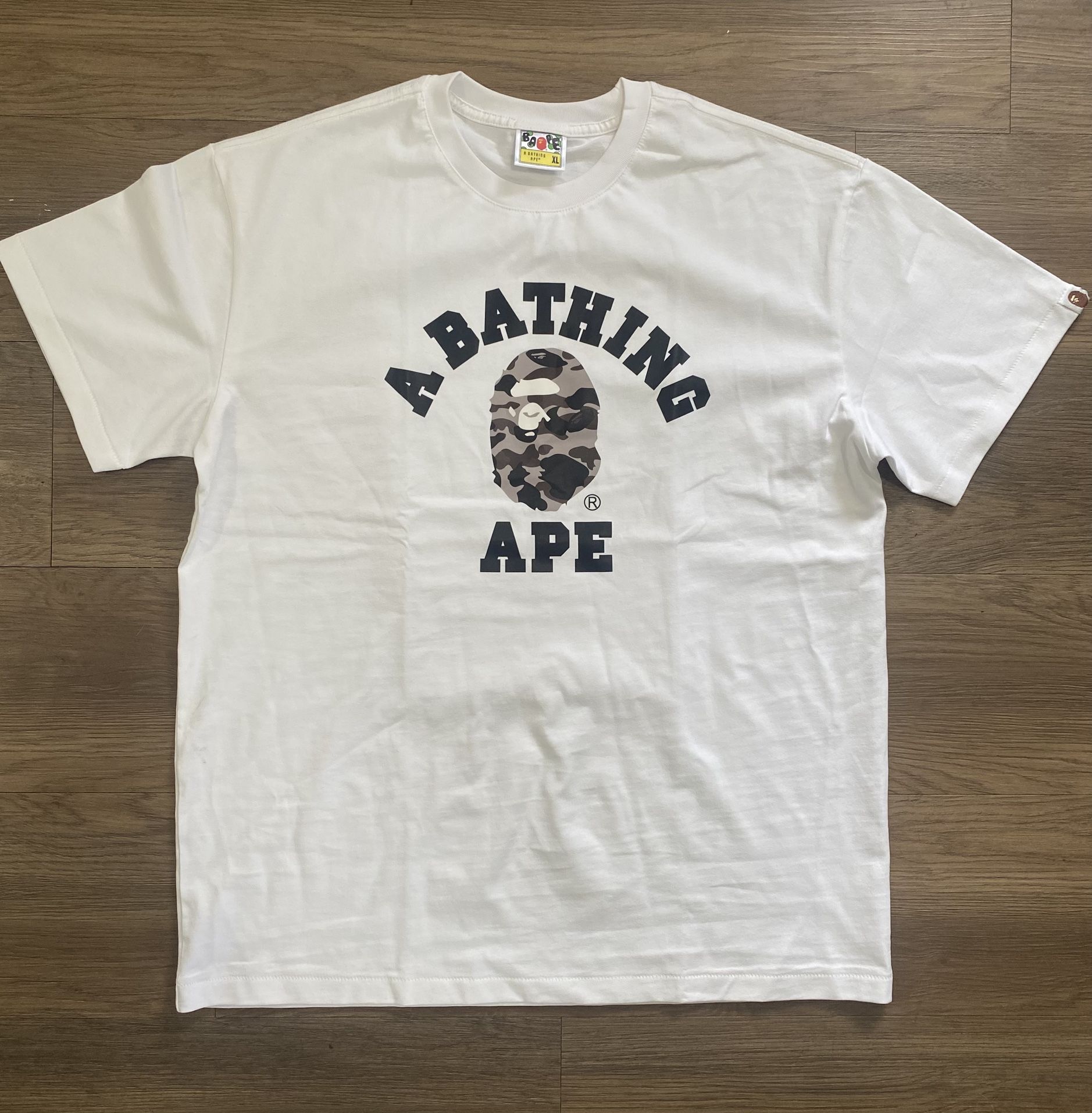 White Camo Bape Tee Shirt