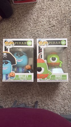 Funko POP! Pixar Monsters, Inc. Sulley #1488 & Mike #1487 Vinyl Figures