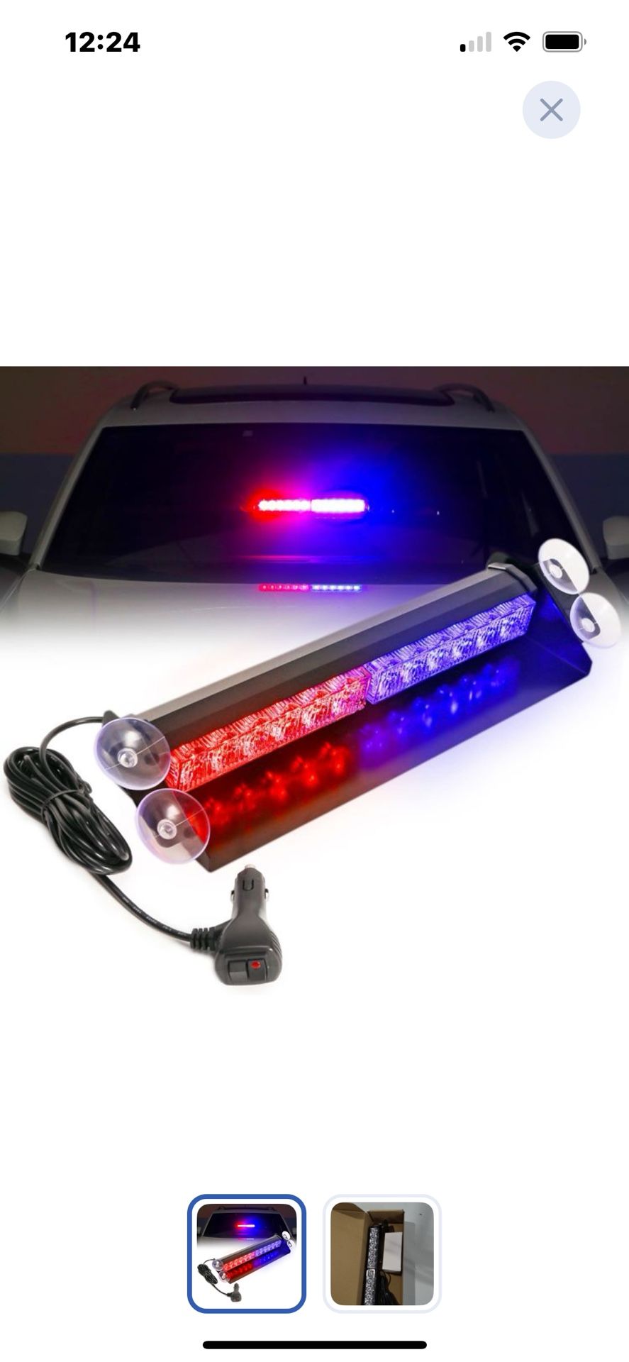 “ New”15” Windshield LED “Yellow &white”Emergency Strobe Light(retail$39)
