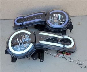 07-14 Toyota FJ Cruiser LED DRL Headlights Luces Micas Calaveras Faros Faroles Focos Headlamps