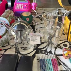 Cool Double Glass Tea Set - Brand New 