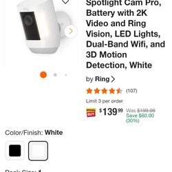 Ring Spot Light Cam Wireless Pro