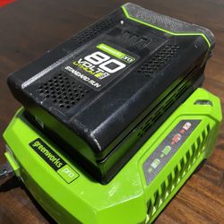 Green works 80v Battery And Charger